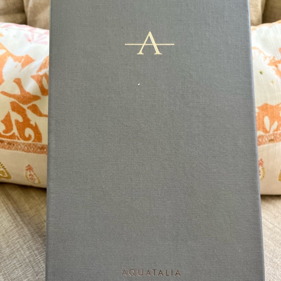 NIB Aquatalia Camille Snake Peep Toe Flats. Women's Size: 8.5. - Picture 11 of 12